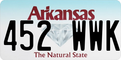 AR license plate 452WWK