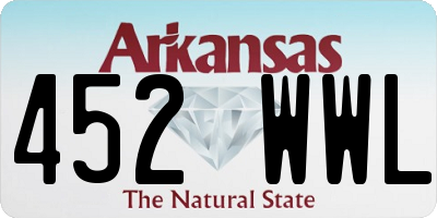 AR license plate 452WWL