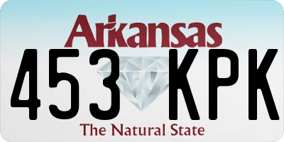 AR license plate 453KPK