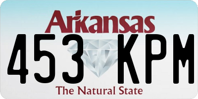 AR license plate 453KPM