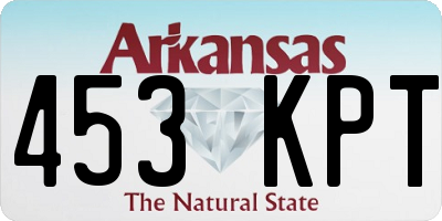 AR license plate 453KPT
