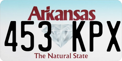 AR license plate 453KPX