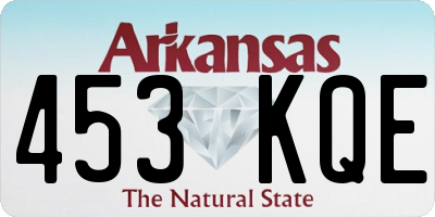 AR license plate 453KQE