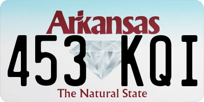 AR license plate 453KQI