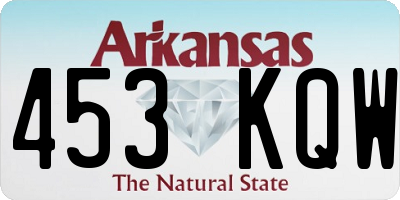 AR license plate 453KQW