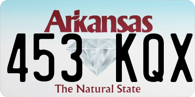 AR license plate 453KQX
