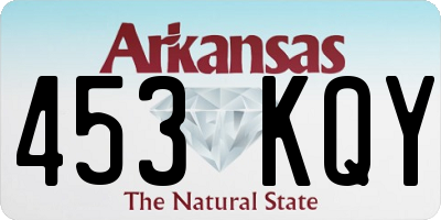 AR license plate 453KQY