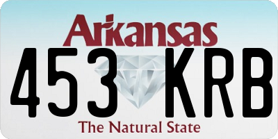 AR license plate 453KRB