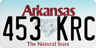 AR license plate 453KRC