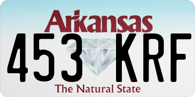 AR license plate 453KRF