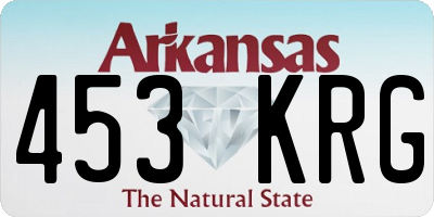AR license plate 453KRG