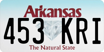 AR license plate 453KRI