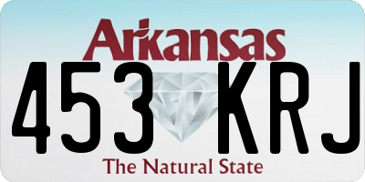 AR license plate 453KRJ
