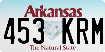 AR license plate 453KRM