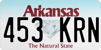 AR license plate 453KRN
