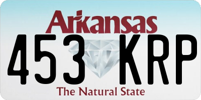 AR license plate 453KRP