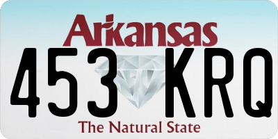 AR license plate 453KRQ