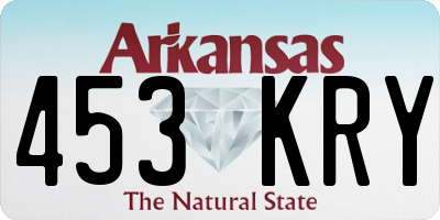 AR license plate 453KRY
