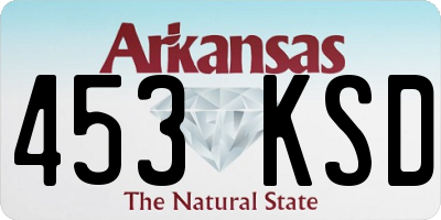 AR license plate 453KSD