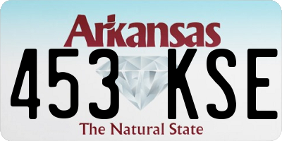 AR license plate 453KSE