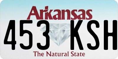 AR license plate 453KSH