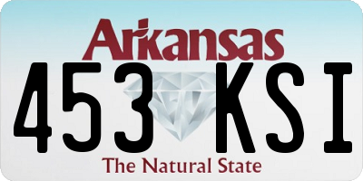 AR license plate 453KSI