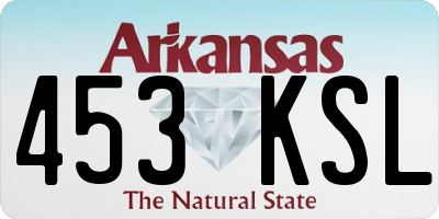 AR license plate 453KSL