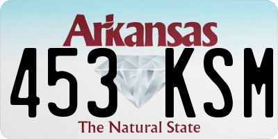 AR license plate 453KSM