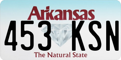 AR license plate 453KSN
