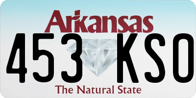 AR license plate 453KSO