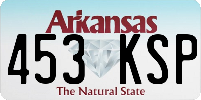 AR license plate 453KSP
