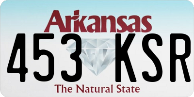 AR license plate 453KSR