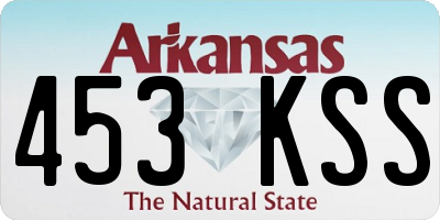 AR license plate 453KSS