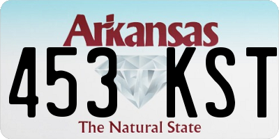 AR license plate 453KST