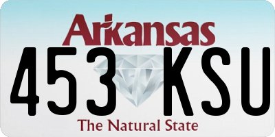 AR license plate 453KSU