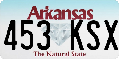 AR license plate 453KSX