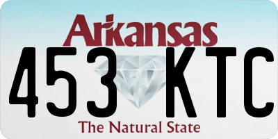 AR license plate 453KTC