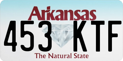 AR license plate 453KTF