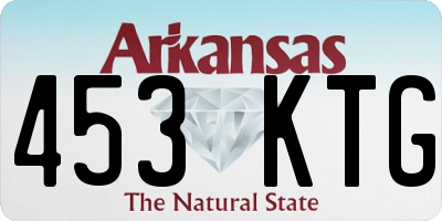 AR license plate 453KTG