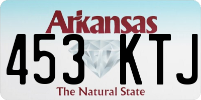 AR license plate 453KTJ