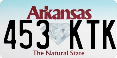 AR license plate 453KTK