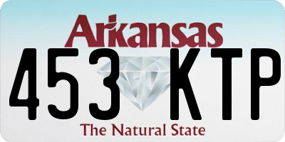 AR license plate 453KTP