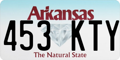 AR license plate 453KTY