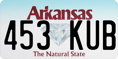 AR license plate 453KUB