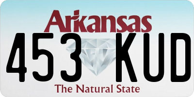 AR license plate 453KUD