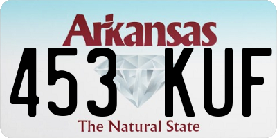 AR license plate 453KUF