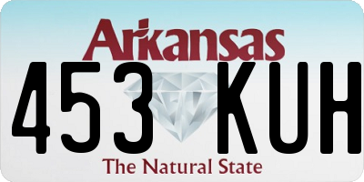 AR license plate 453KUH