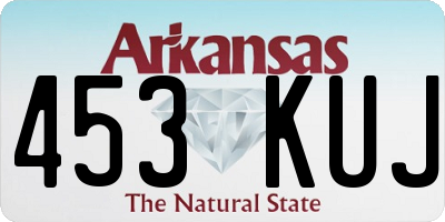 AR license plate 453KUJ