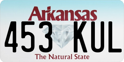 AR license plate 453KUL