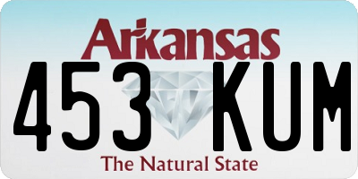 AR license plate 453KUM